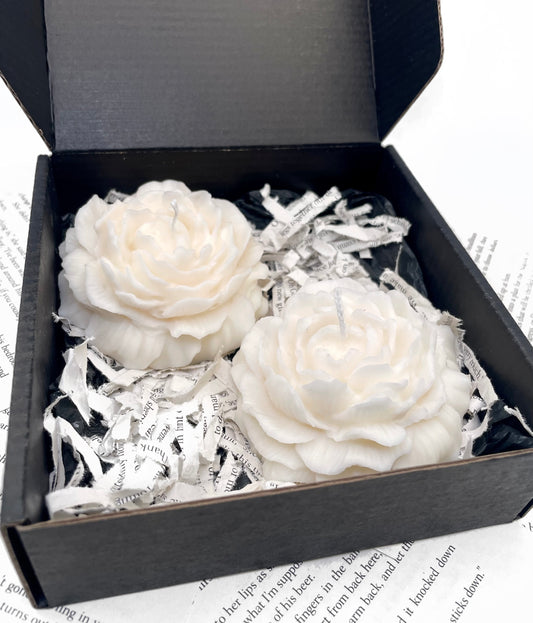 Peony Aesthetic Candles (Set of 2)