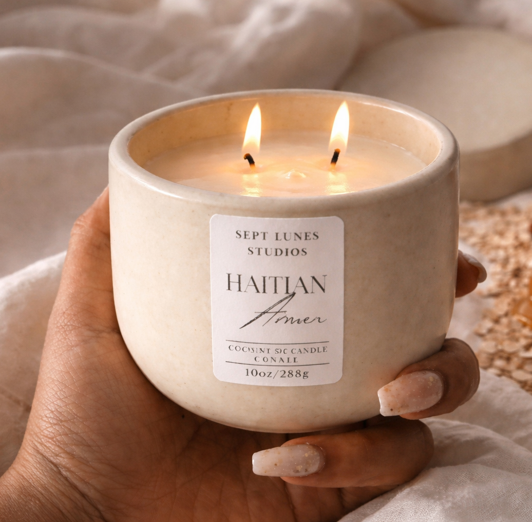Haitian Avwan Coconut Soy Wax Candle | (Signature Collection 2021)