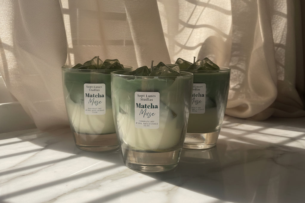 Matcha Muse | Scented Gel & Coconut Soy Wax Latte Candle