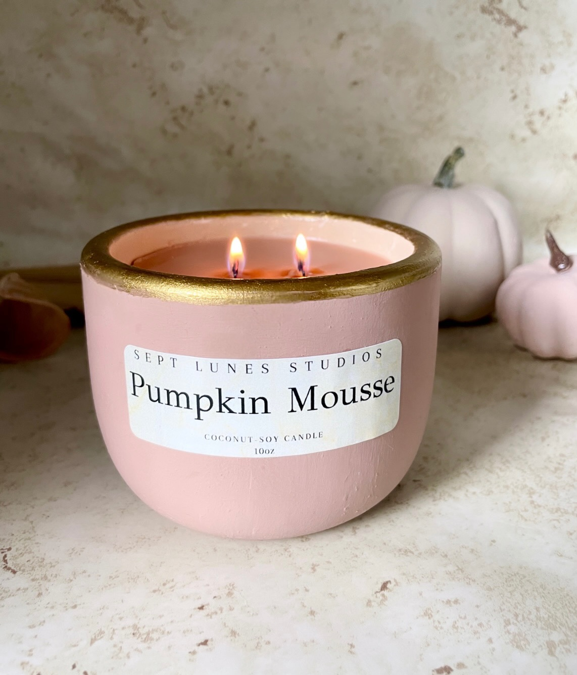 Roasted Pumpkin Mousse | Coconut Soy Wax Candle with Wood Wick