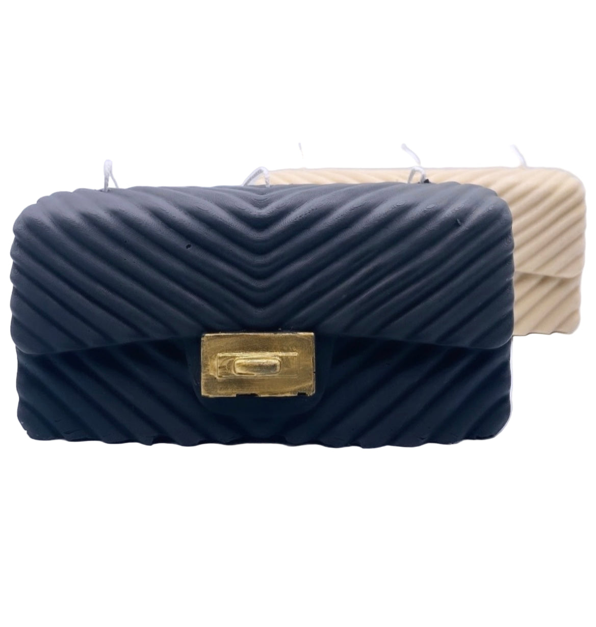 Scented Chevron Handbag Soy Candle | Home Decor for Women