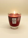 Scarlet Roast | Dark Floral Espresso Scented Gel & Coconut Soy Wax Latte Candle