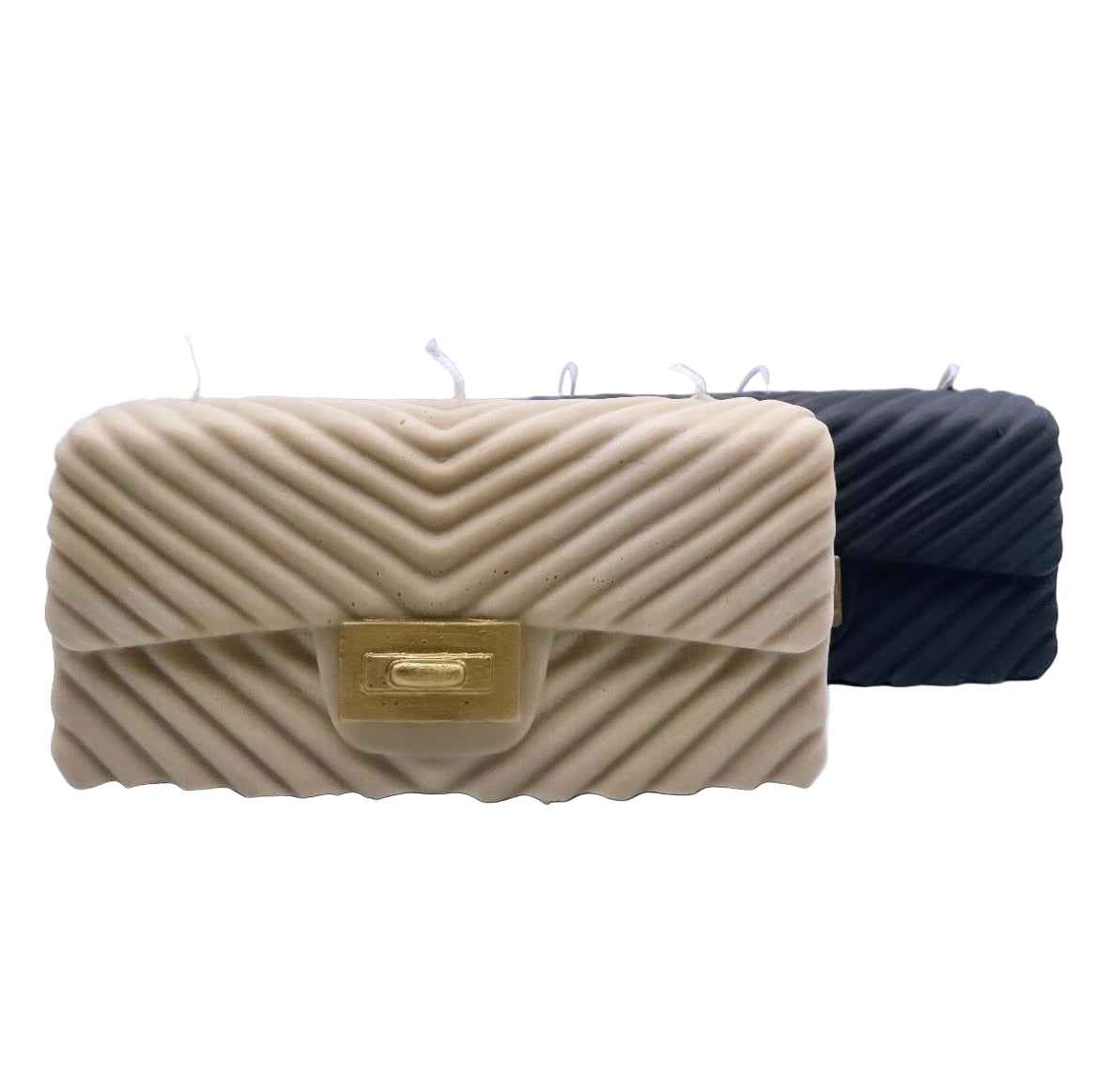 Scented Chevron Handbag Soy Candle | Home Decor for Women