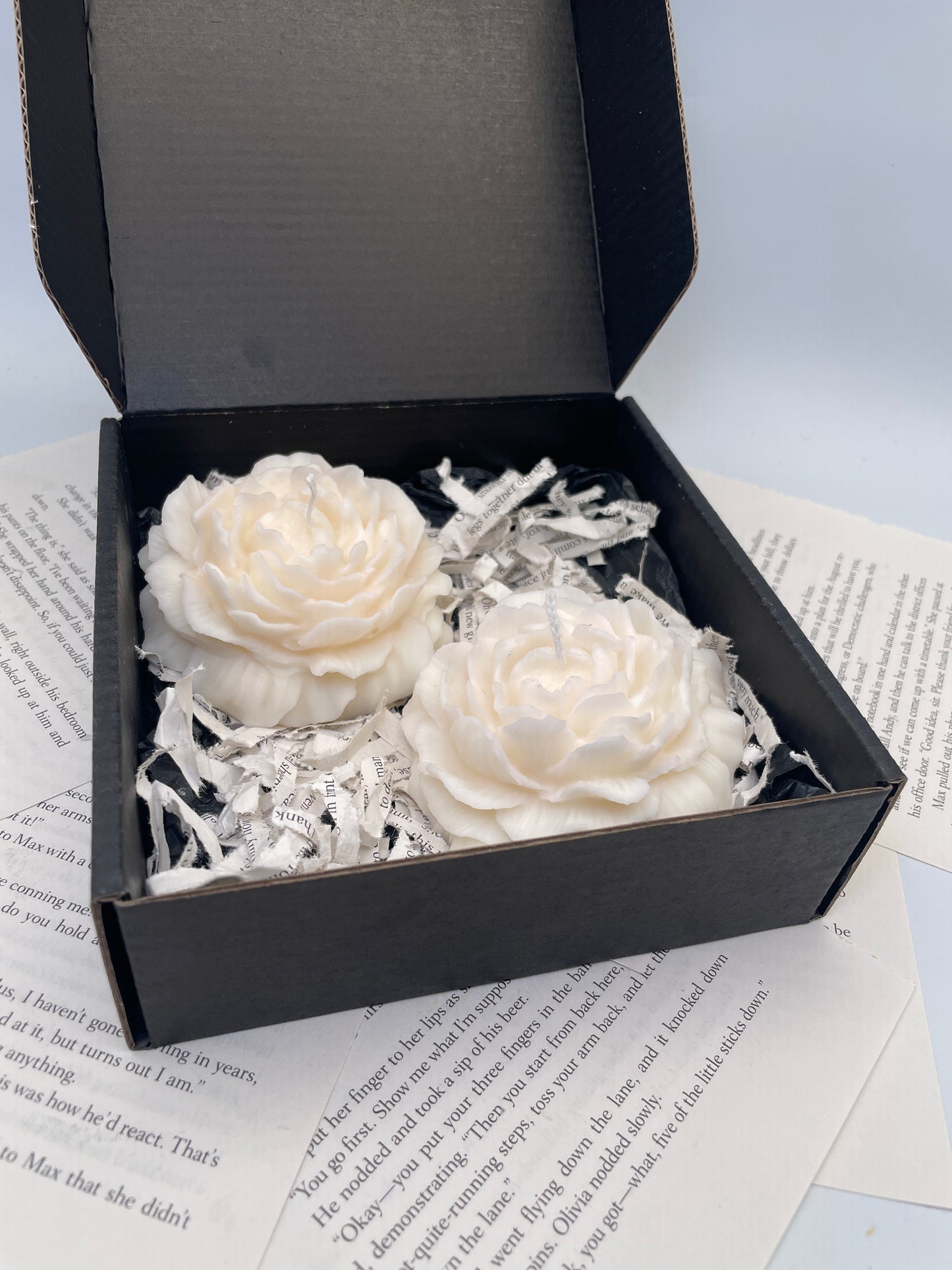Peony Aesthetic Candles (Set of 2)