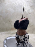 Amara Muse Incense Holder in Cowhide Night Look (One of a Kind)