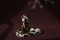 Kali Muse Incense Holder With Matching Ash Tray Set | Concrete Statue