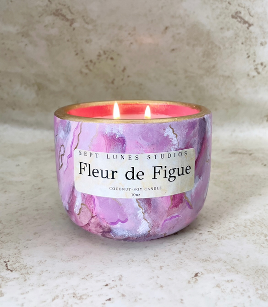 Fleur de Figue | Coconut Soy Wax Candle with Wood Wick
