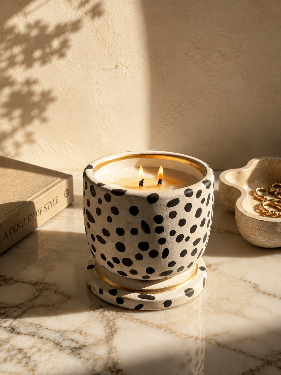 Maison Sauvage Animal Print Candle | Hand-Painted Concrete Vessel | Luxury Coconut Soy Candle | Choose Your Print & Signature Scent