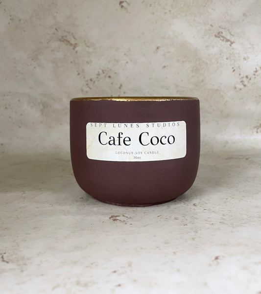 Cafe Coco | Coconut Soy Wax Candle with Wood Wick