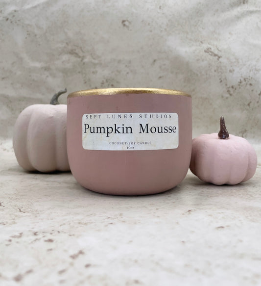 Roasted Pumpkin Mousse | Coconut Soy Wax Candle with Wood Wick