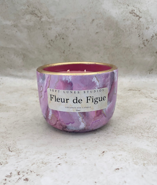 Fleur de Figue | Coconut Soy Wax Candle with Wood Wick